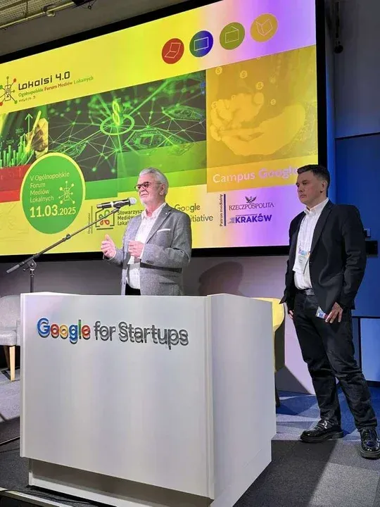 Scena Google for Startups Campus podczas Forum Mediów Lokalnych